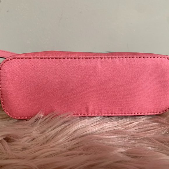 Moschino Bags Moschino Leather Trimmed Bear Print Satin Twill Shoulder Bag Made In Italy